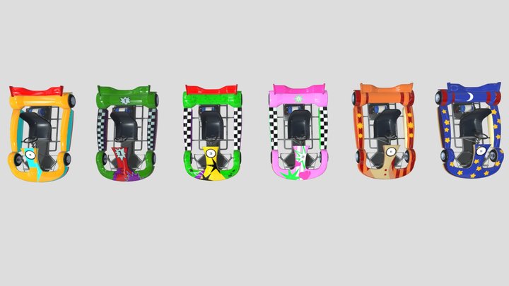 Fnaf SB Go Karts 3D Model