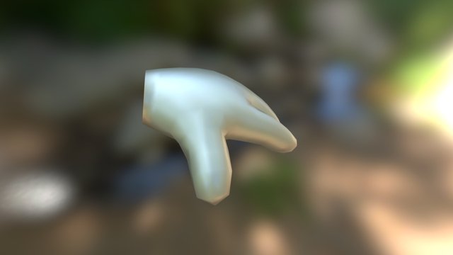 Cartoon Hand 3D Model