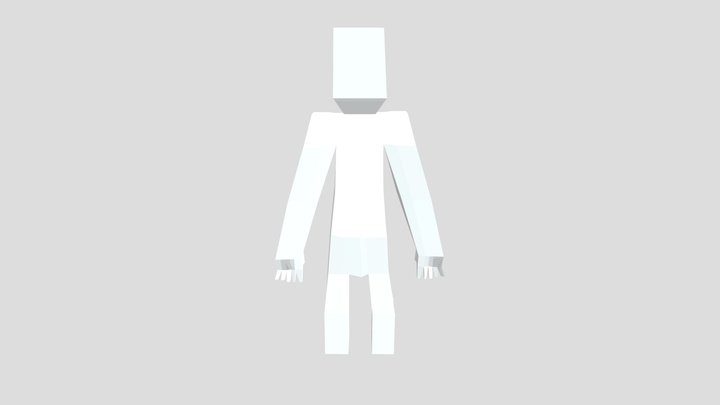 My first human with fingers 3D Model