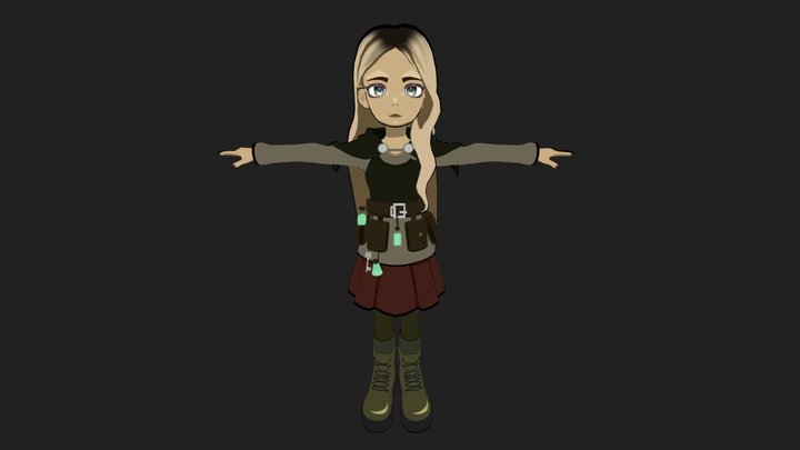 Character (T Pose)  Liliya 3D Model