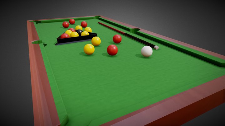 Pool Table 3D Model