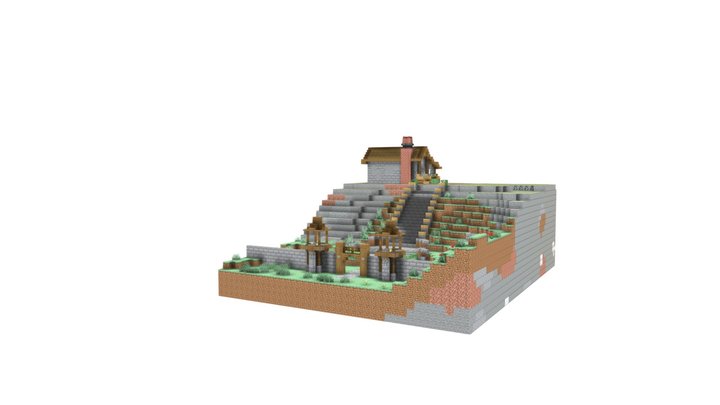 Simple Hill-top House design 3D Model
