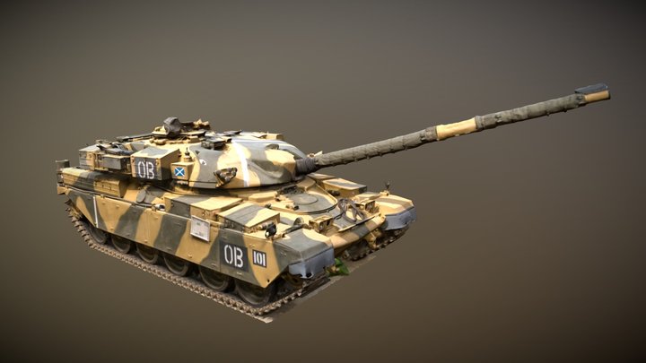 Chieftain Mk11 MBT 3D Model