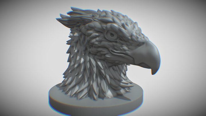 Griffin Head 3D Model