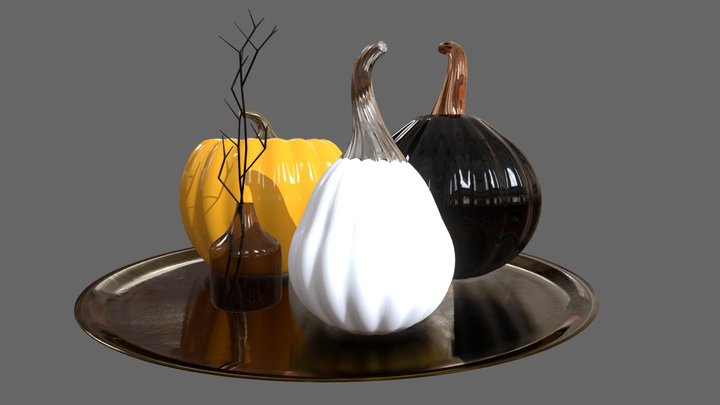 16 LPF CALABAZA HALLOWEEN 3D Model