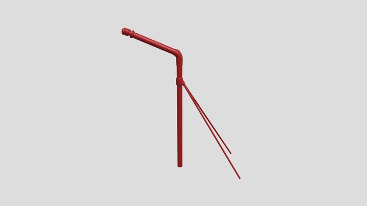 Fortnite Zipline Pole 3D Model