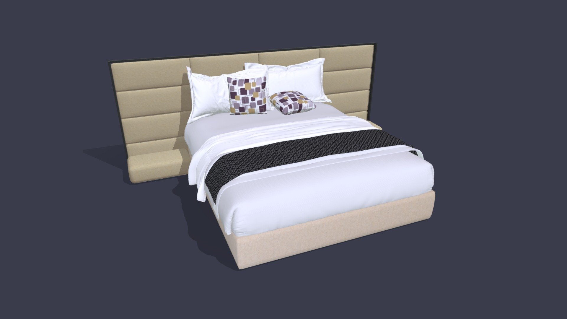 BED 21 - Buy Royalty Free 3D model by jasirkt [db909fc] - Sketchfab Store