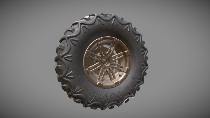 Wheel clean ATV 3D Model