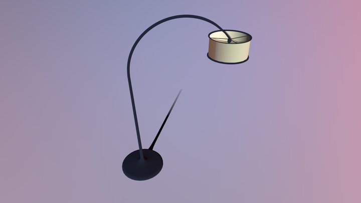 Modern floor lamp 3D Model