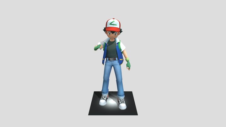 Ash Ketchum [Animated] 3D Model