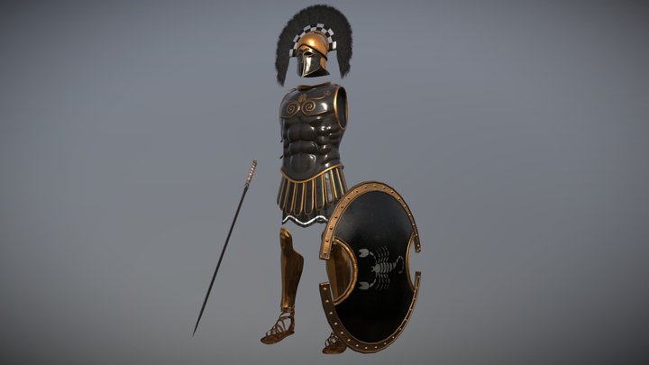 Ancient Greek Armor 3 3D Model