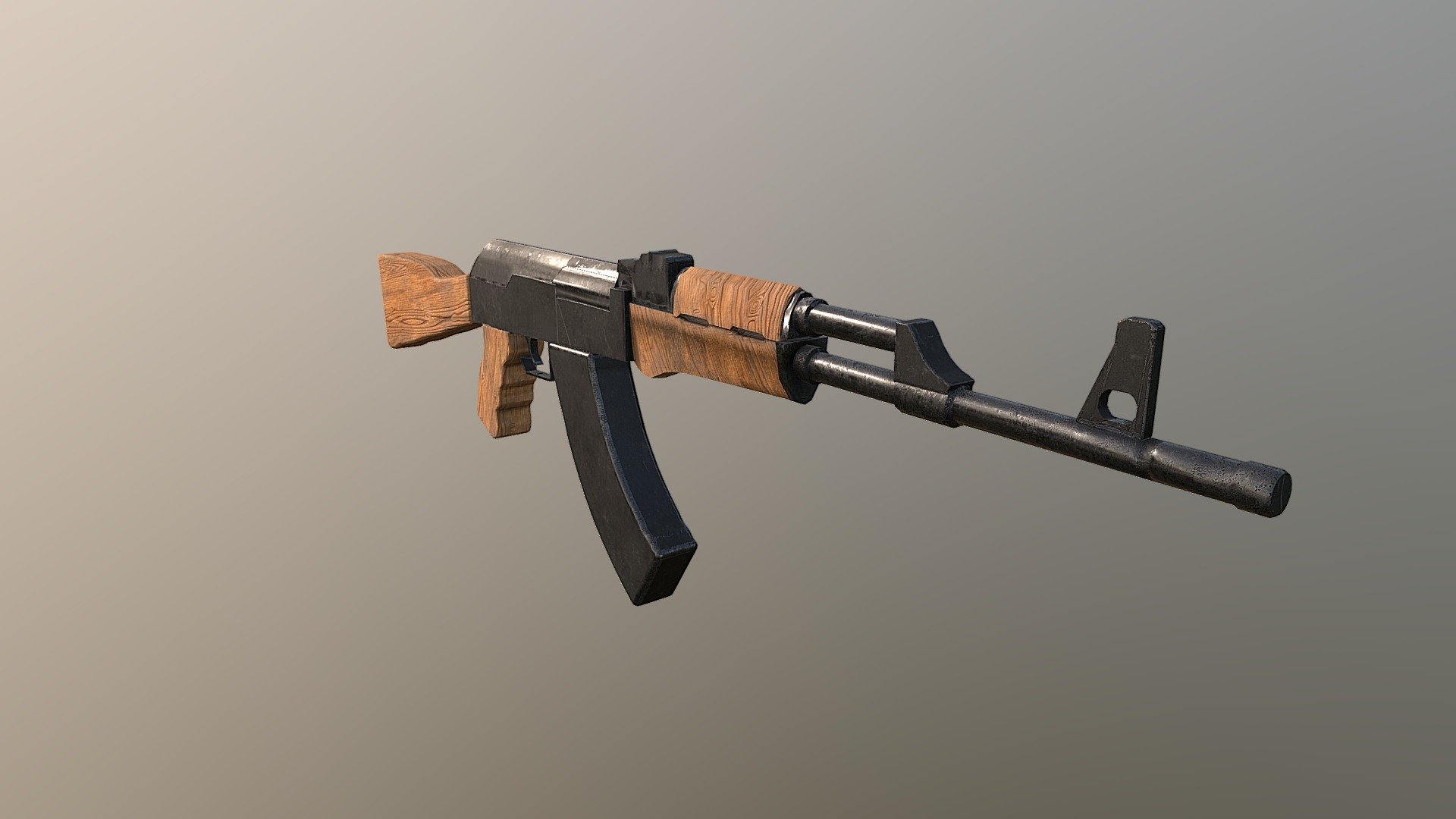 AK-47 3D Model - 3D model by AlexBedrossian [db92b28] - Sketchfab