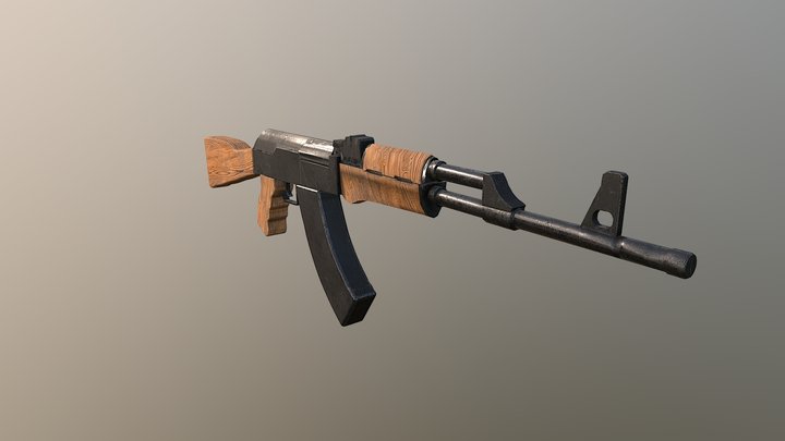 AK-47 3D Model 3D Model