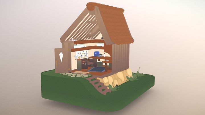 Workshop Diorama 3D Model