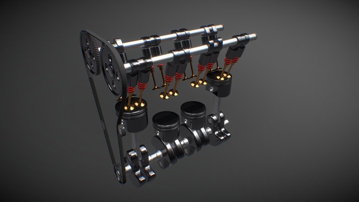Motor Engine 3D Model