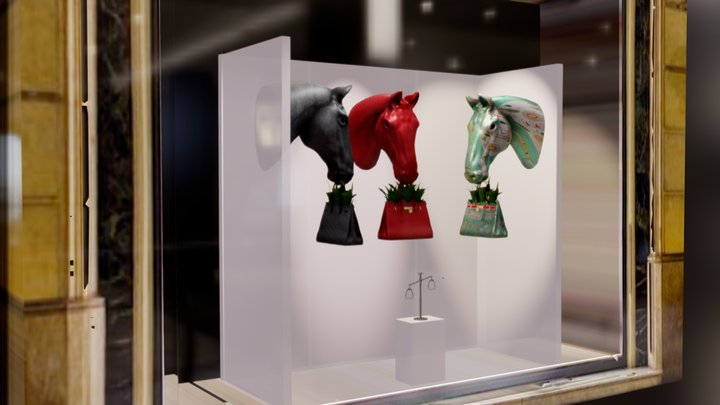 HERMÈS CHEMA MADOZ WINDOW DISPLAY – Kostenloses 3D-Modell STL