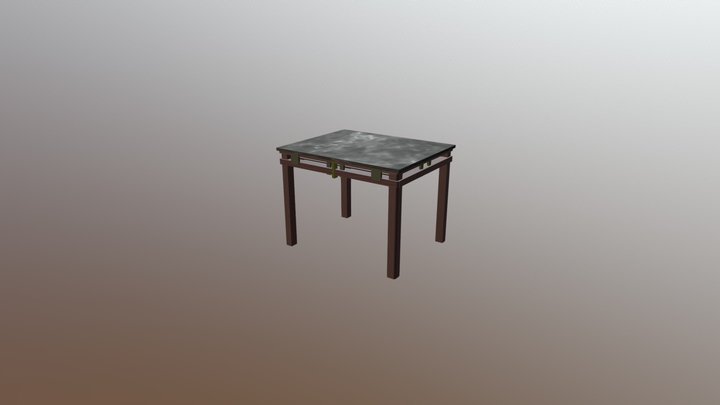 S E Asian Table 3D Model