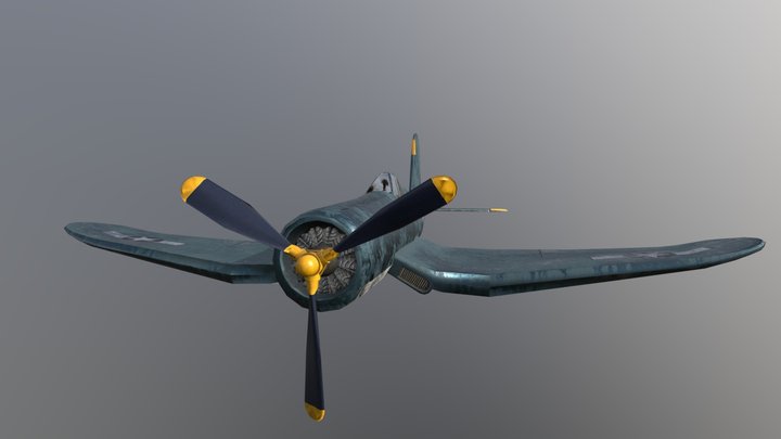 F4U-1A Corsair 3D Model