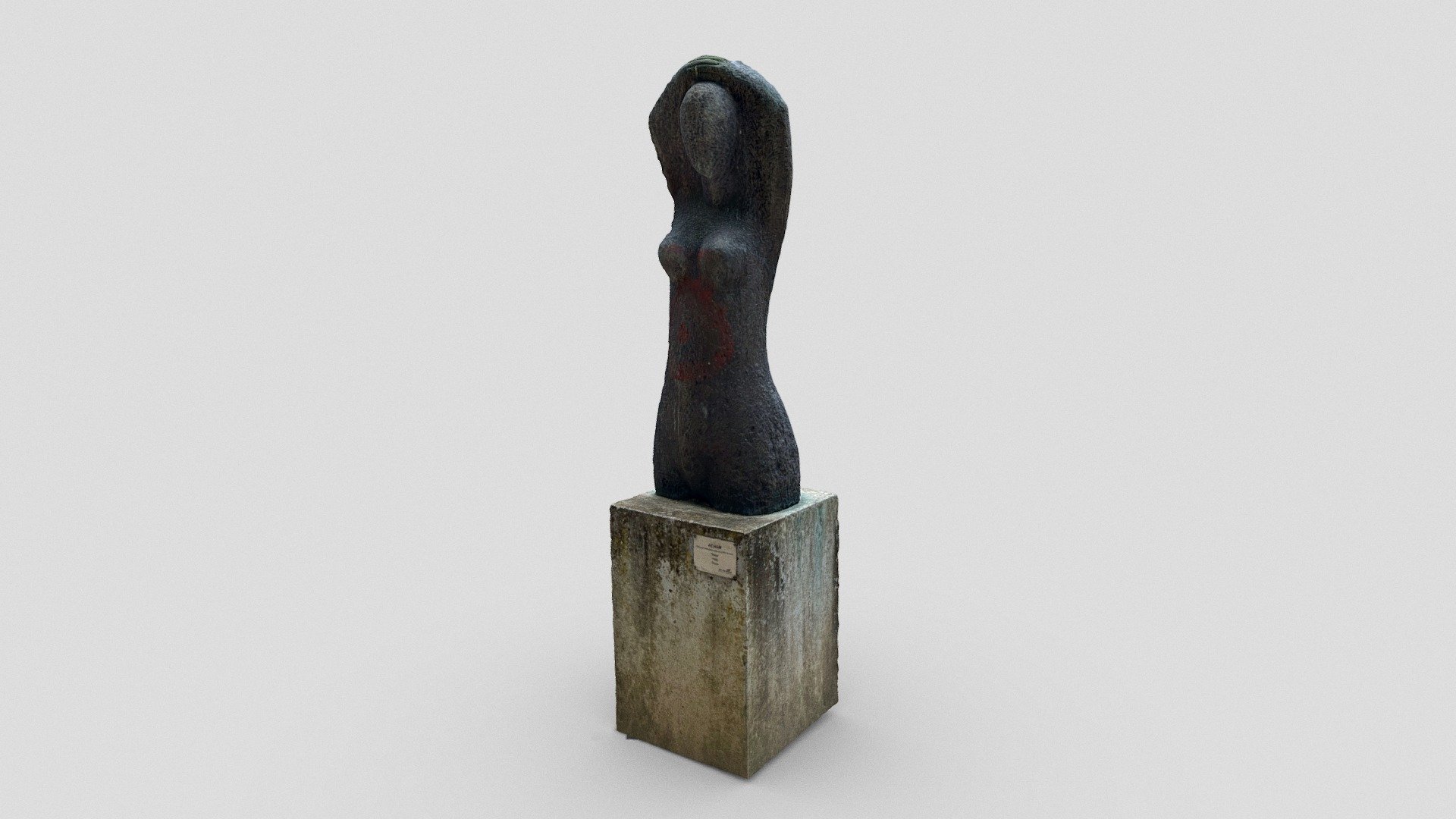 "Belle" (Bronze statue, woman bust) - 1995