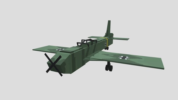Ju87 LowPoly 3D Model
