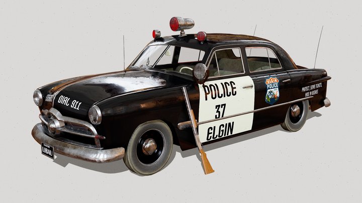 FREE1950s American Police Car (based on Ford)