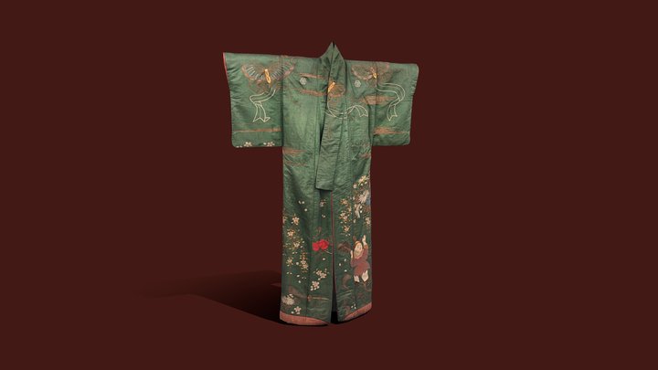 Kimono (Uchikake) 3D Model