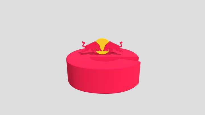 Red Bull Logo Intri 3D Model