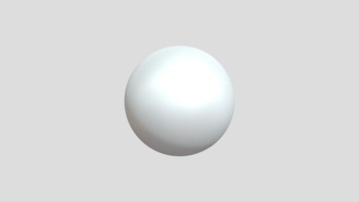 White Ball 3D Model