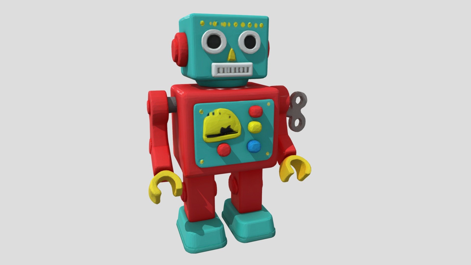 Wind-up Tin Robot - toy