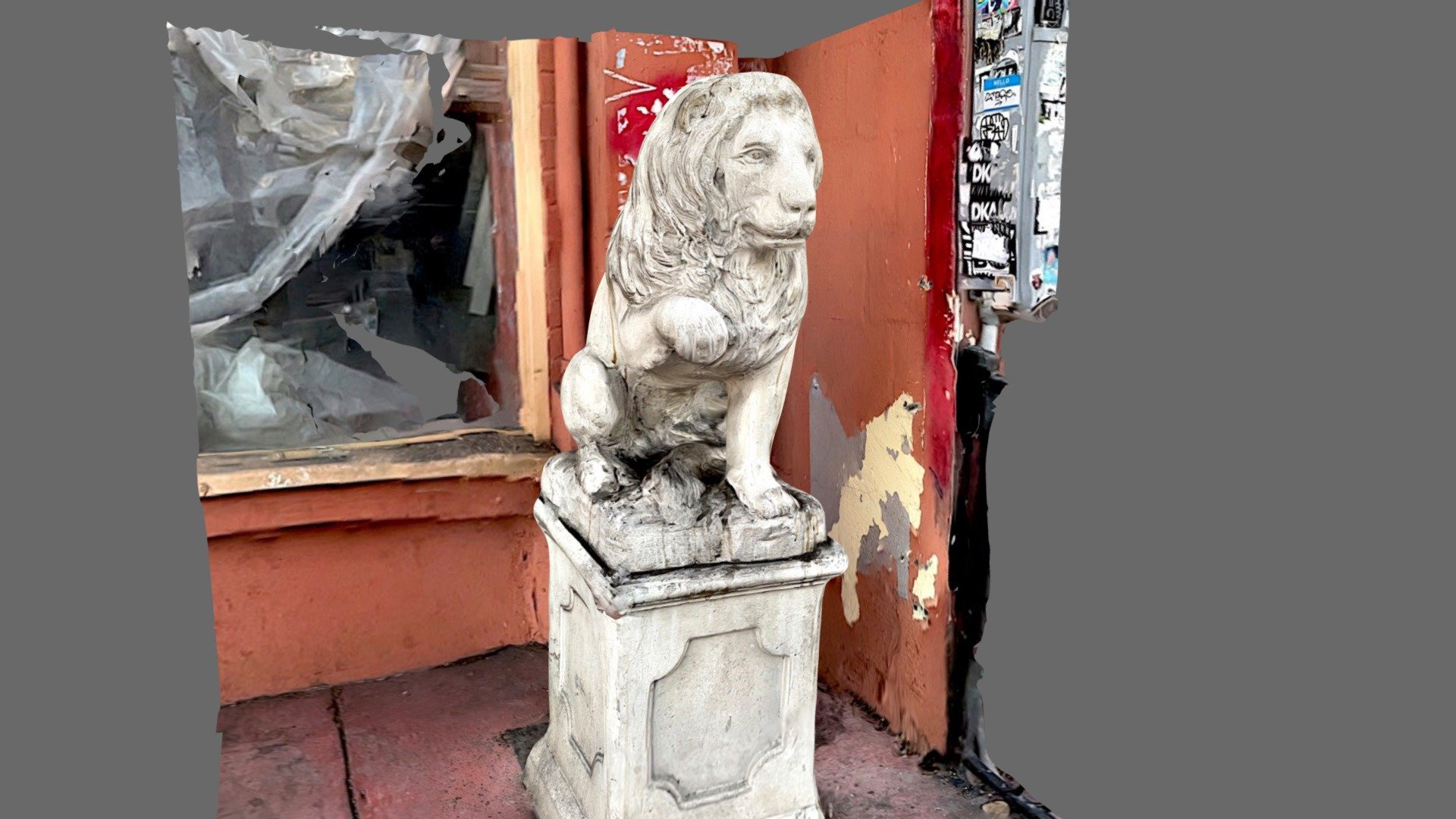 Lion statue at Lestat's