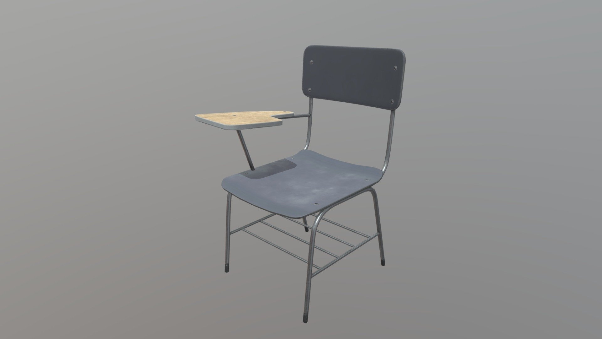 Simple School Desk Download Free 3D model by neverfollow81 [db96f55