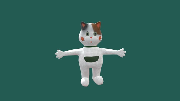 cat 3D : cute little kitty 3D Model