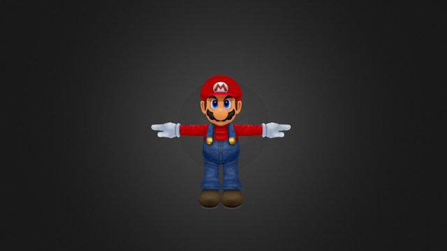 Mario (Melee) 3D Model
