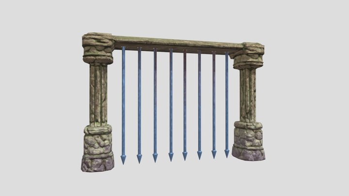 Ruins Gate 3D Model