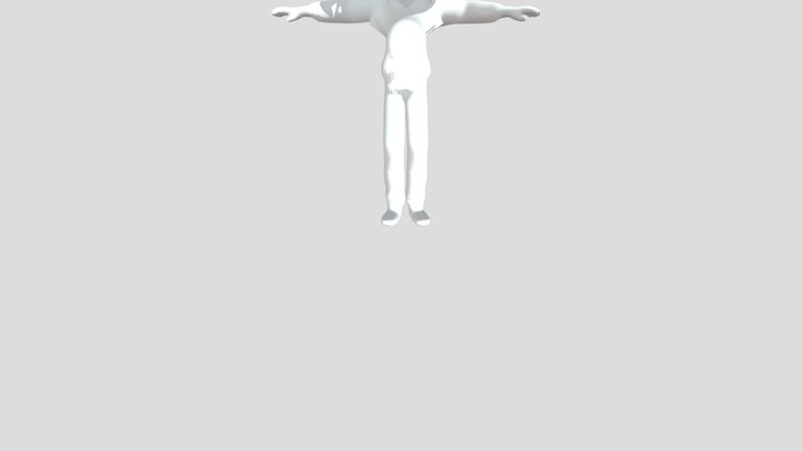 justin cartoon - lanky box key frame completion 3D Model