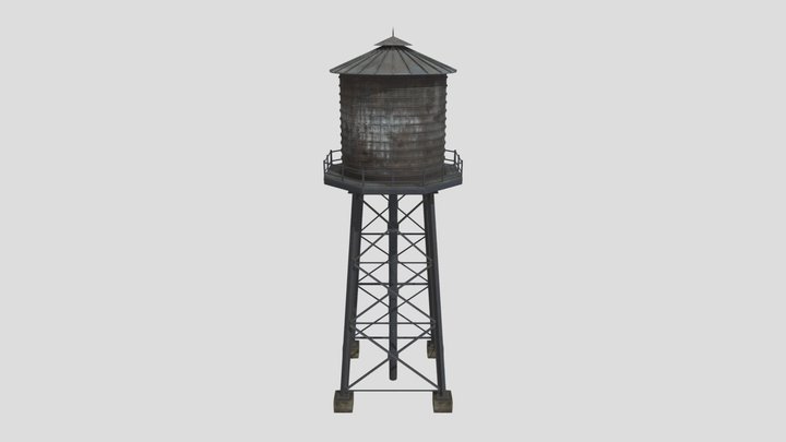 Water Tower 3D Model