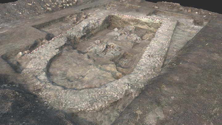 Máriaháza temple archaeological excavation 3D Model