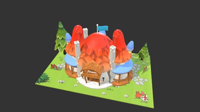 Smurf Castle – Modelo 3D gratuito STL