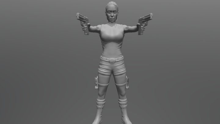Lara Croft for 3D printing 3D Model