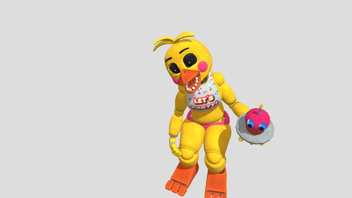 Toy Chica.>>> animations 3D Model