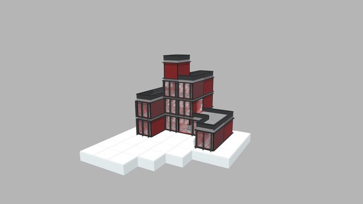 Modular building 3D Model