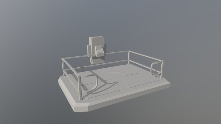 Factory Elevator 3D Model
