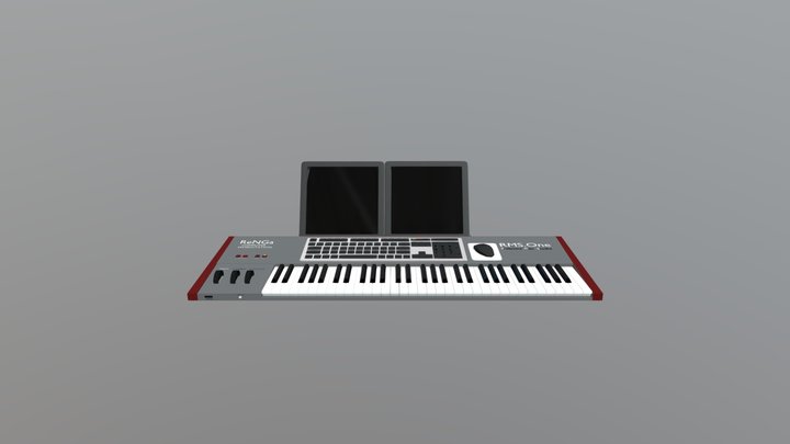 Synthesizer Workstation 3D Model
