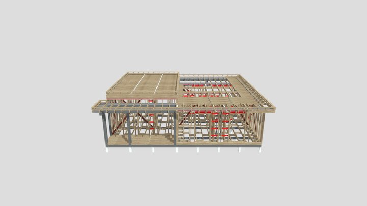 выпуск каркас 3D Model