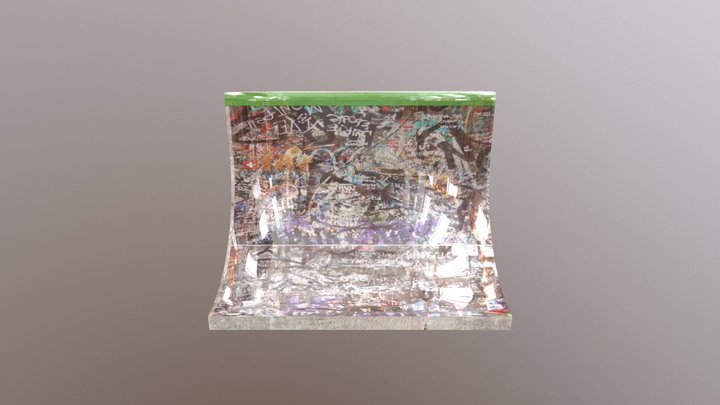 Skate Park Double Ramp 3D Model