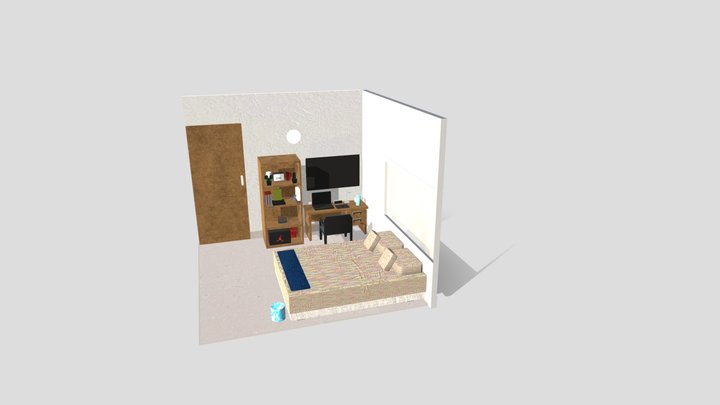 Habitacion low poly 3D Model