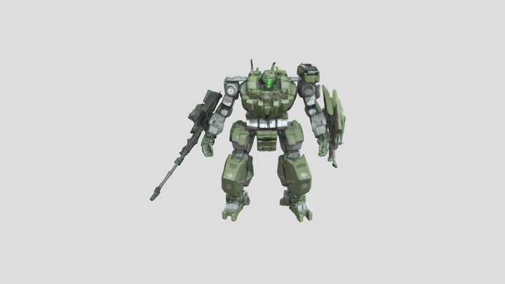 Mech Warrior Sentinel 3D Model