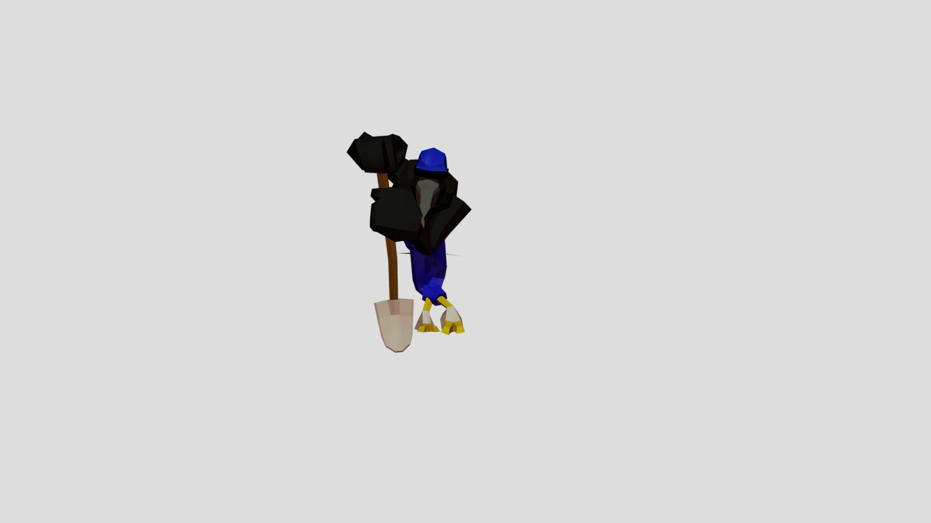 Gravedigger Crow — Sketchfab embed 3D viewer