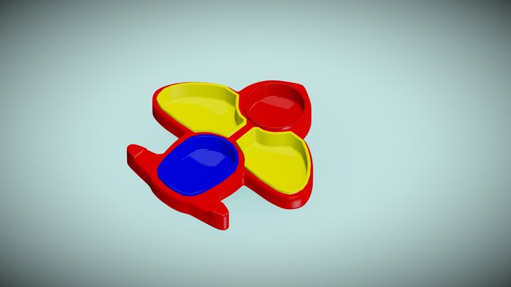 Airplane plate 3D Model