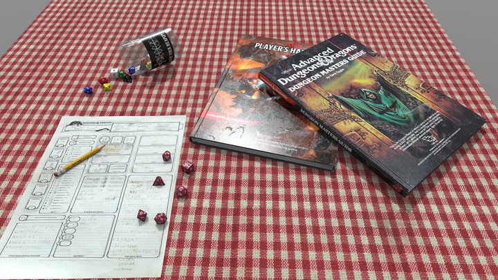 Role Playing Game - Dungeons & Dragons 3D Model